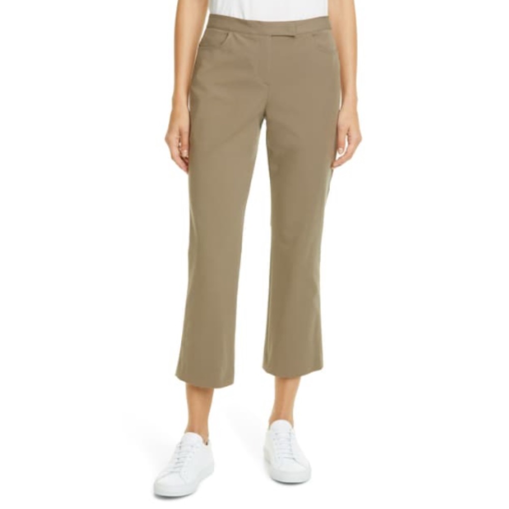 Theory Stretch Crop Pants Khaki Green $325